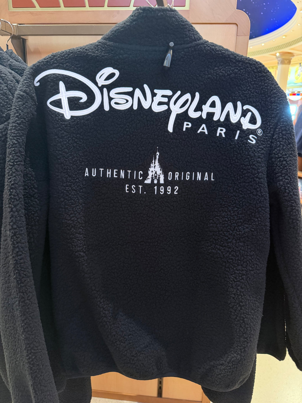 Disneyland Paris Black Fleece Jacket