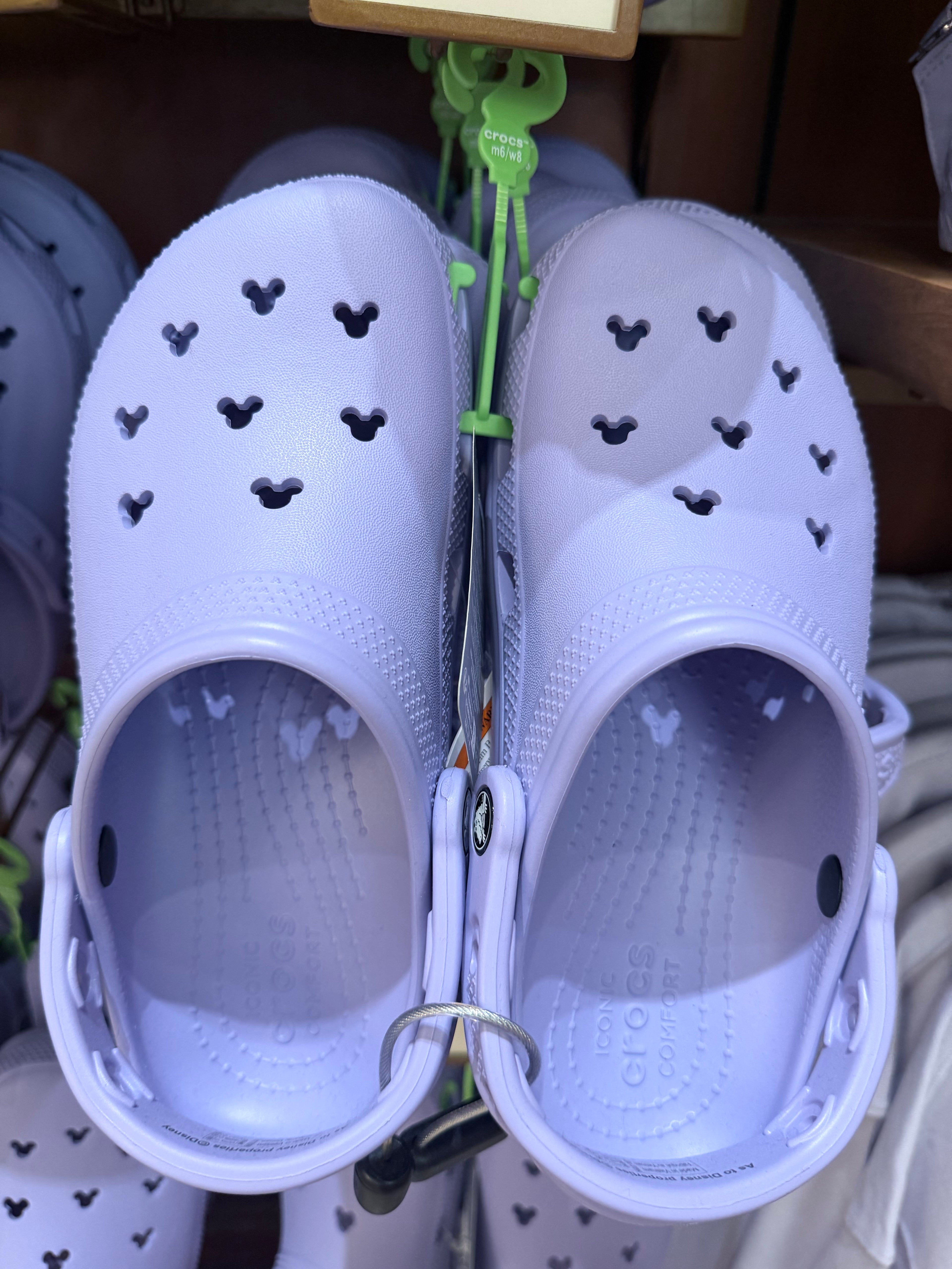 Purple Mickey Crocs