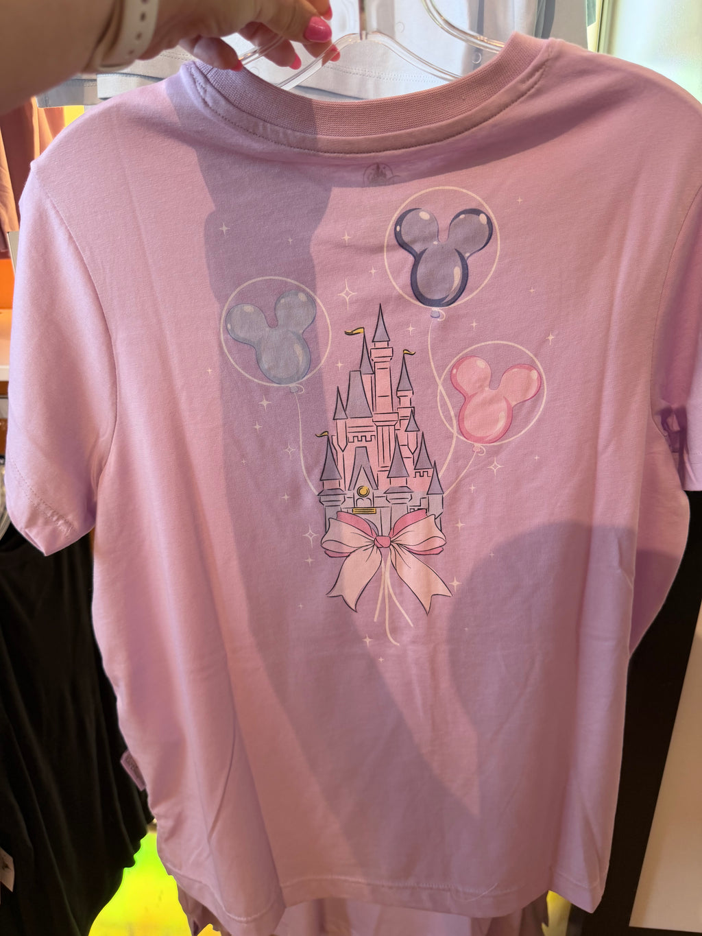 Disney parks Cinderella Castle Balloons Purple T-shirt