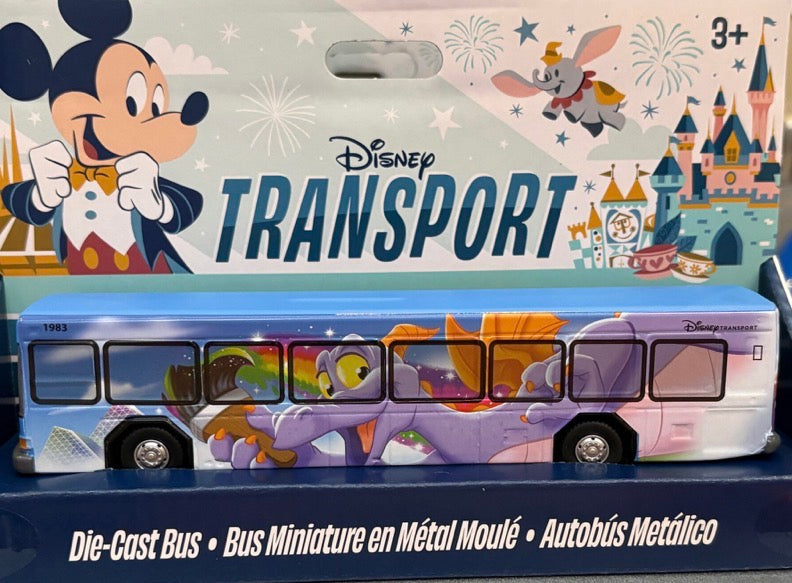 Figment Disney Transport Die-Cast Bus