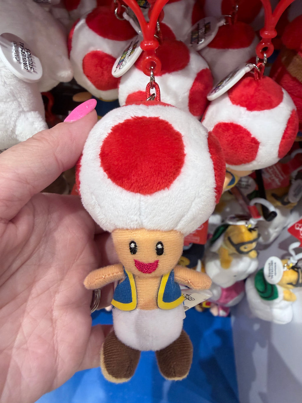 Super Nintendo World Plush Keychain