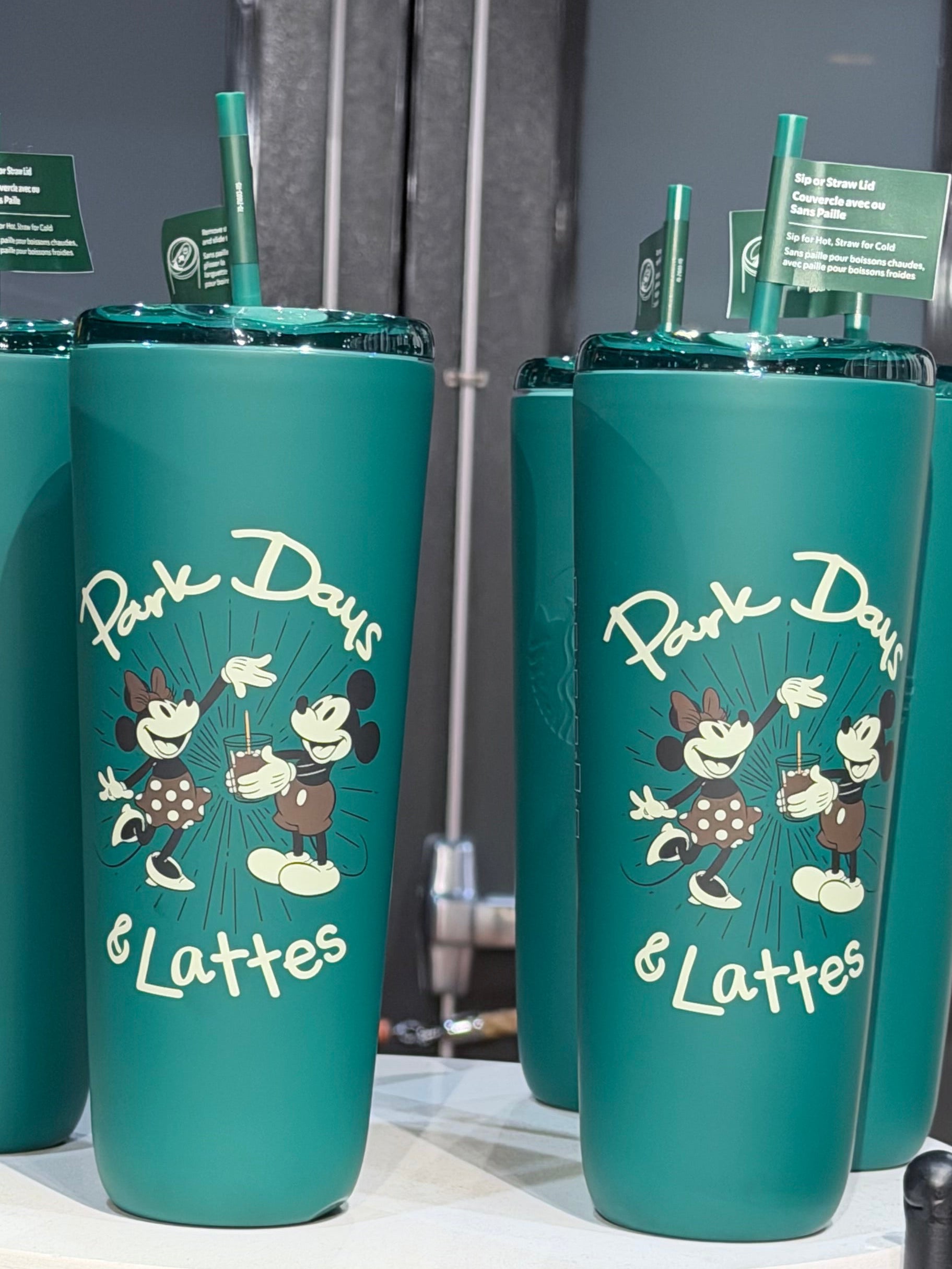 Green Park Days and Lattes Tumbler with Straw