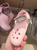 Croc Bag Charm Pink Keyring