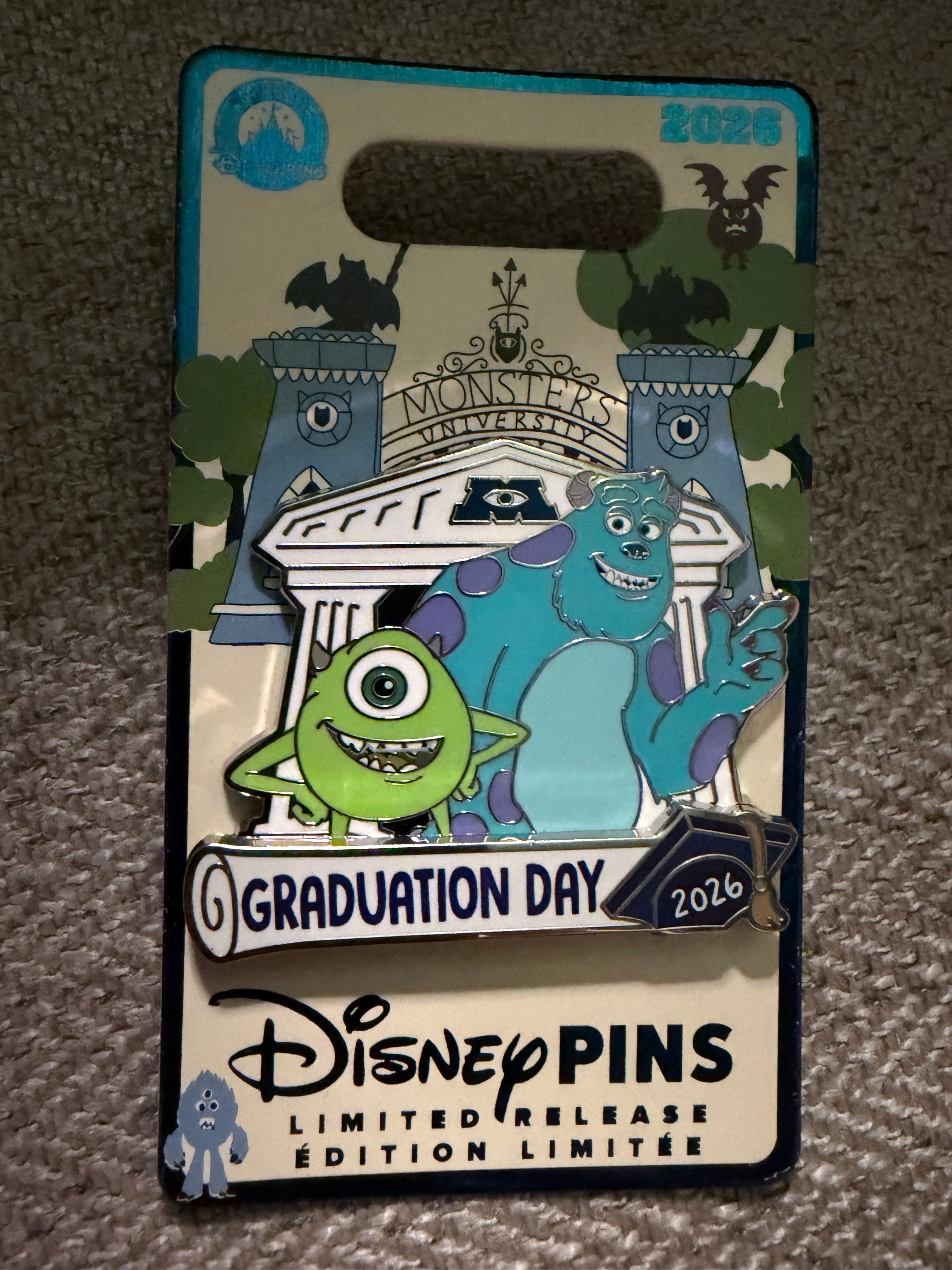 Monster Inc Graduation Day 2026 Pin
