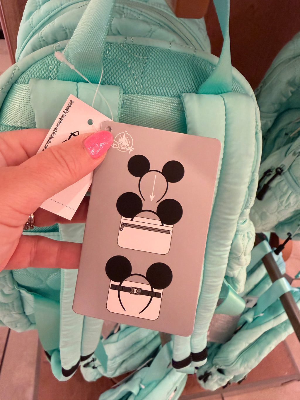 Light Blue Back Backpack