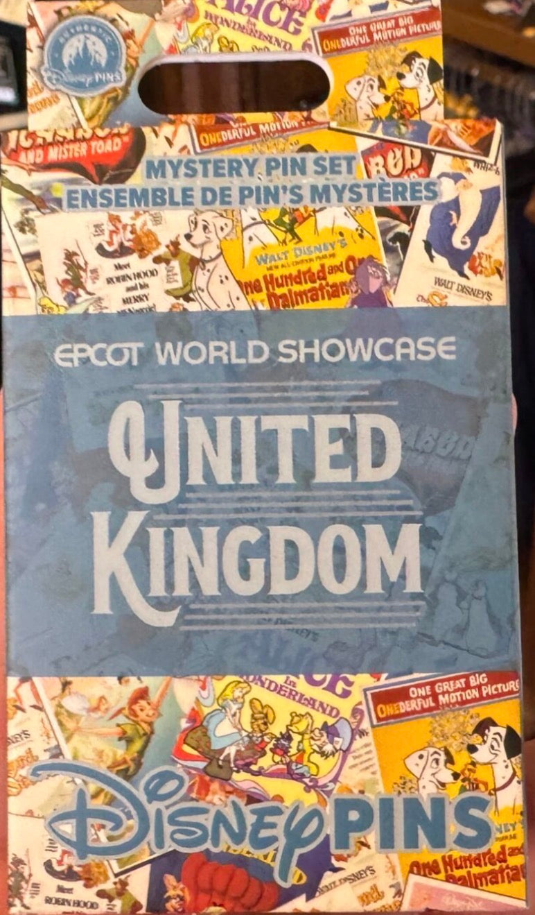 EPCOT World Showcase United Kingdom Pin Set