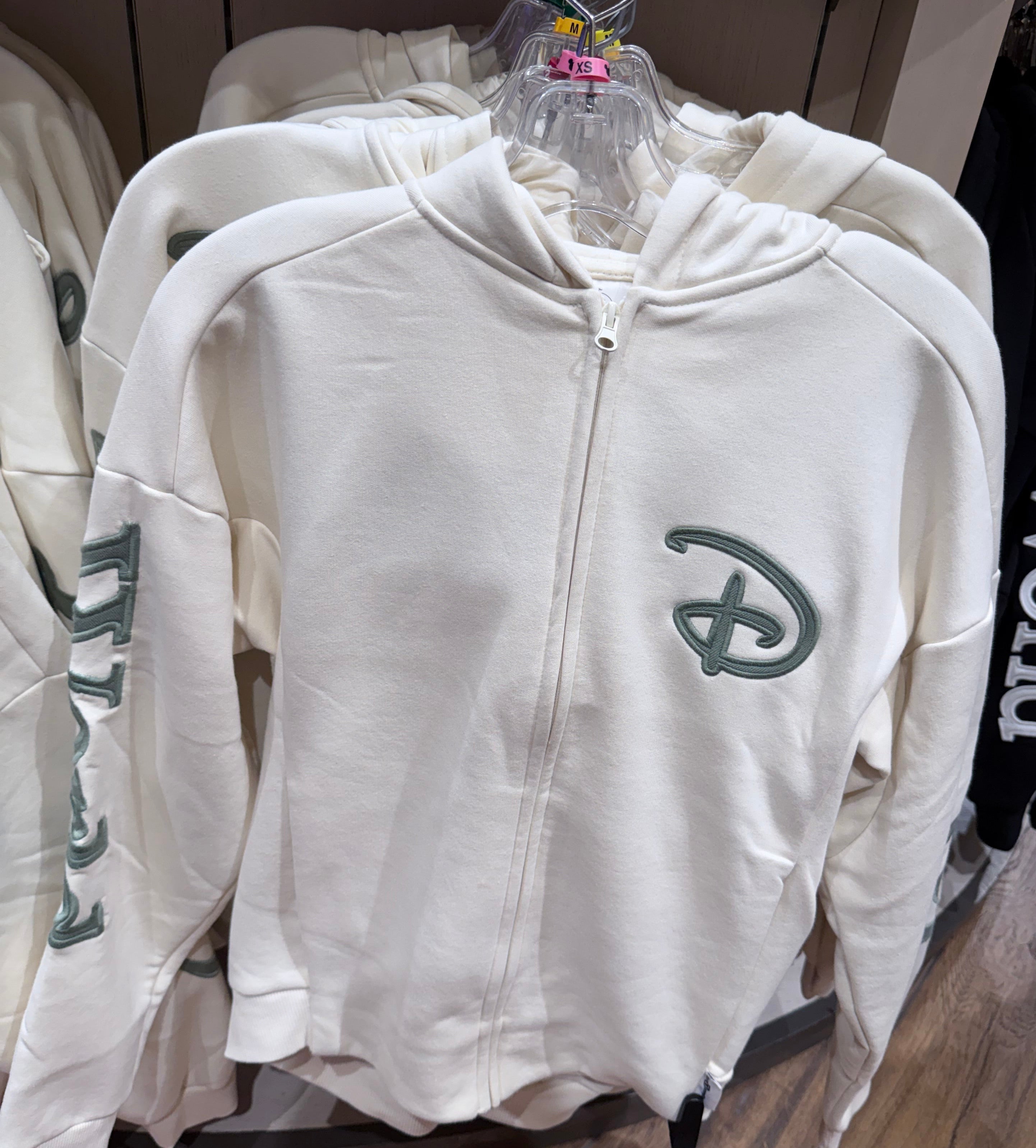 Walt Disney World Hoodie - White With Green Writing