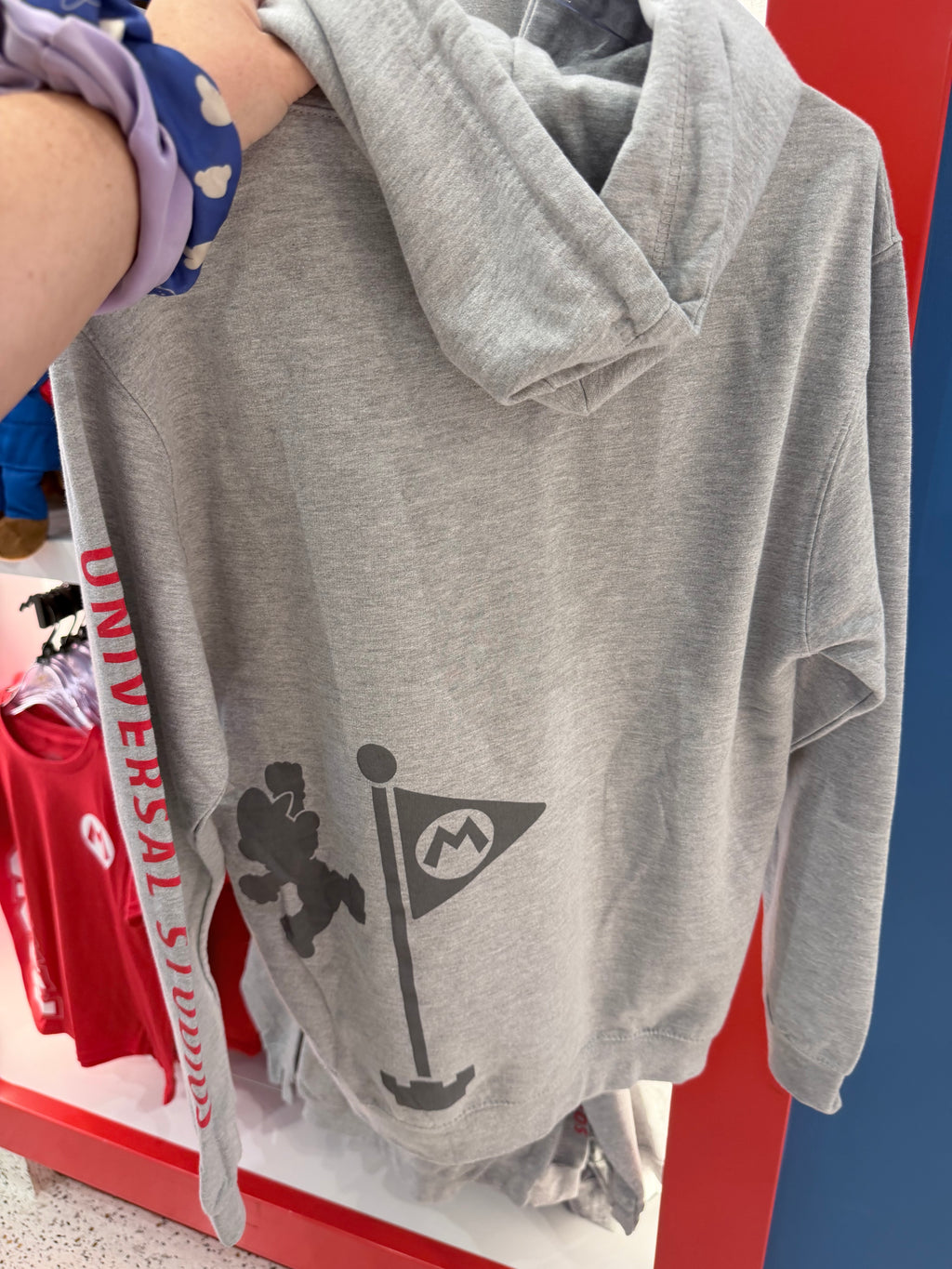 Mario Grey Hoodie