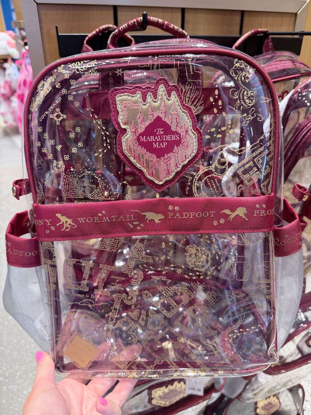 Harry Potter The Marauder’s Map Clear Backpack