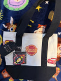 Cars Lightning McQueen Black Mini Canvas Tote with Patches - BoxLunch Exclusive