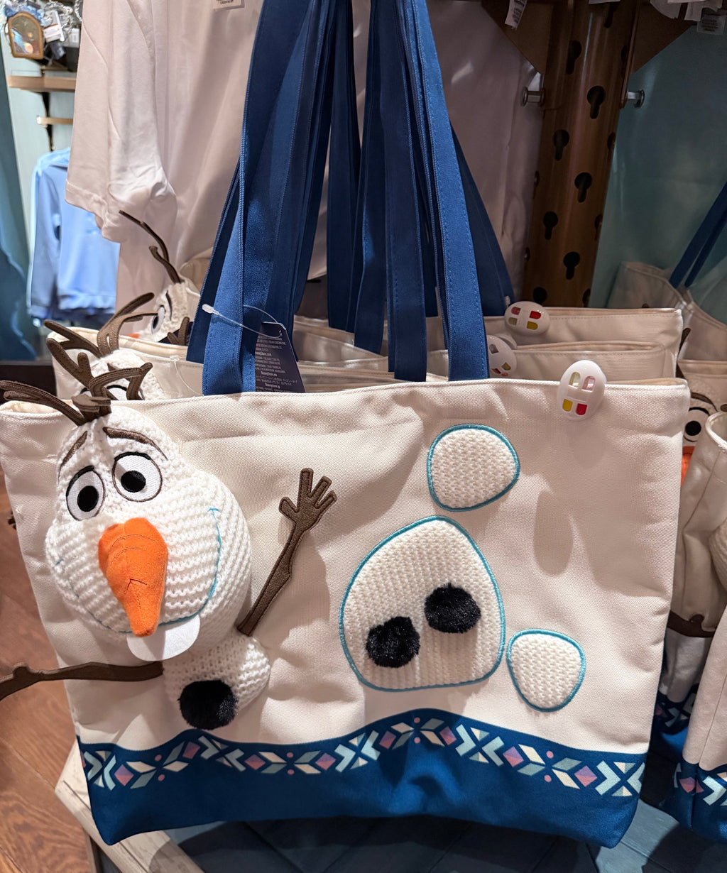 Olaf Knitted Plush Tote Bag