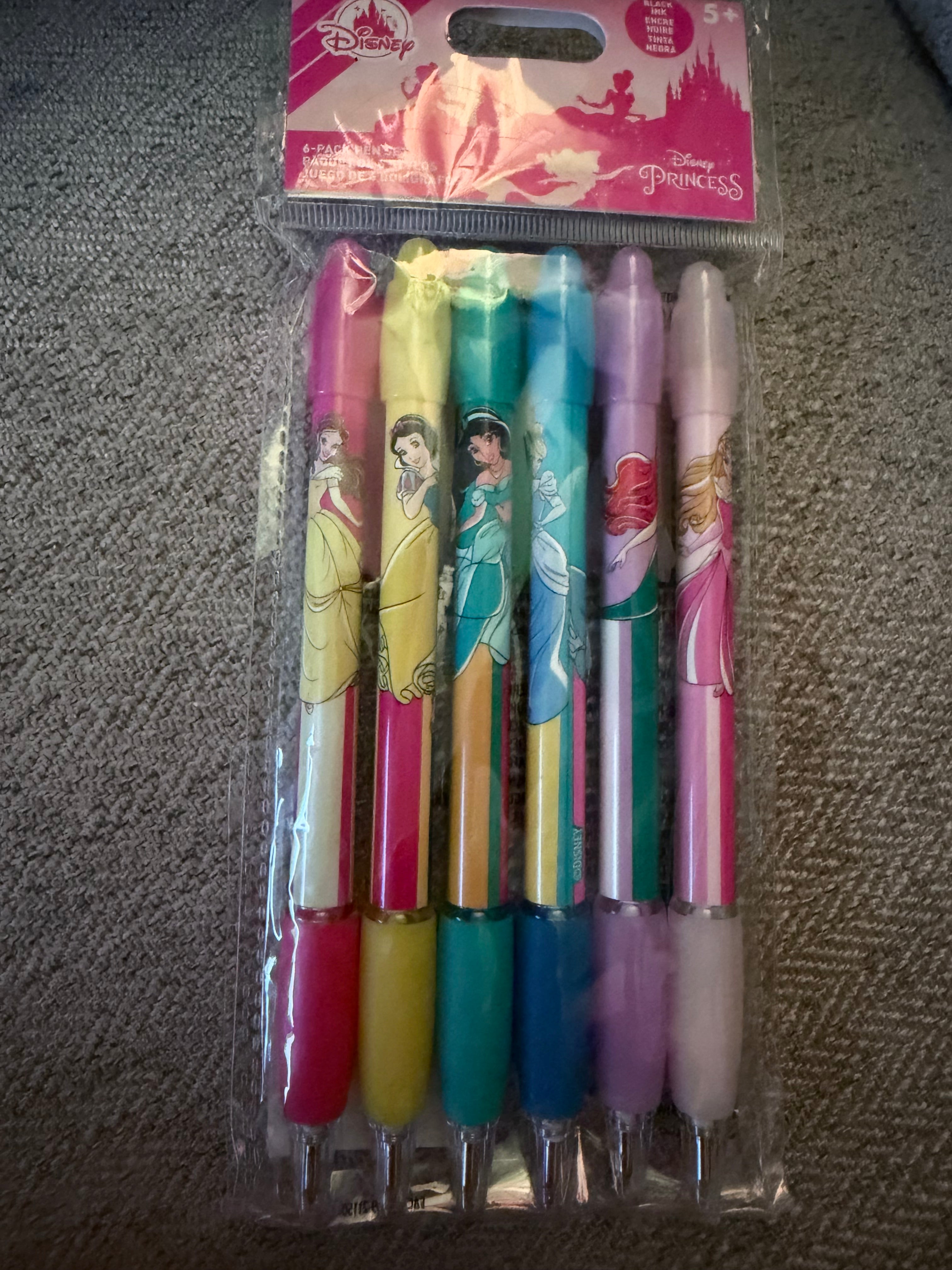 Disney Princess 6 Pack Pen Set