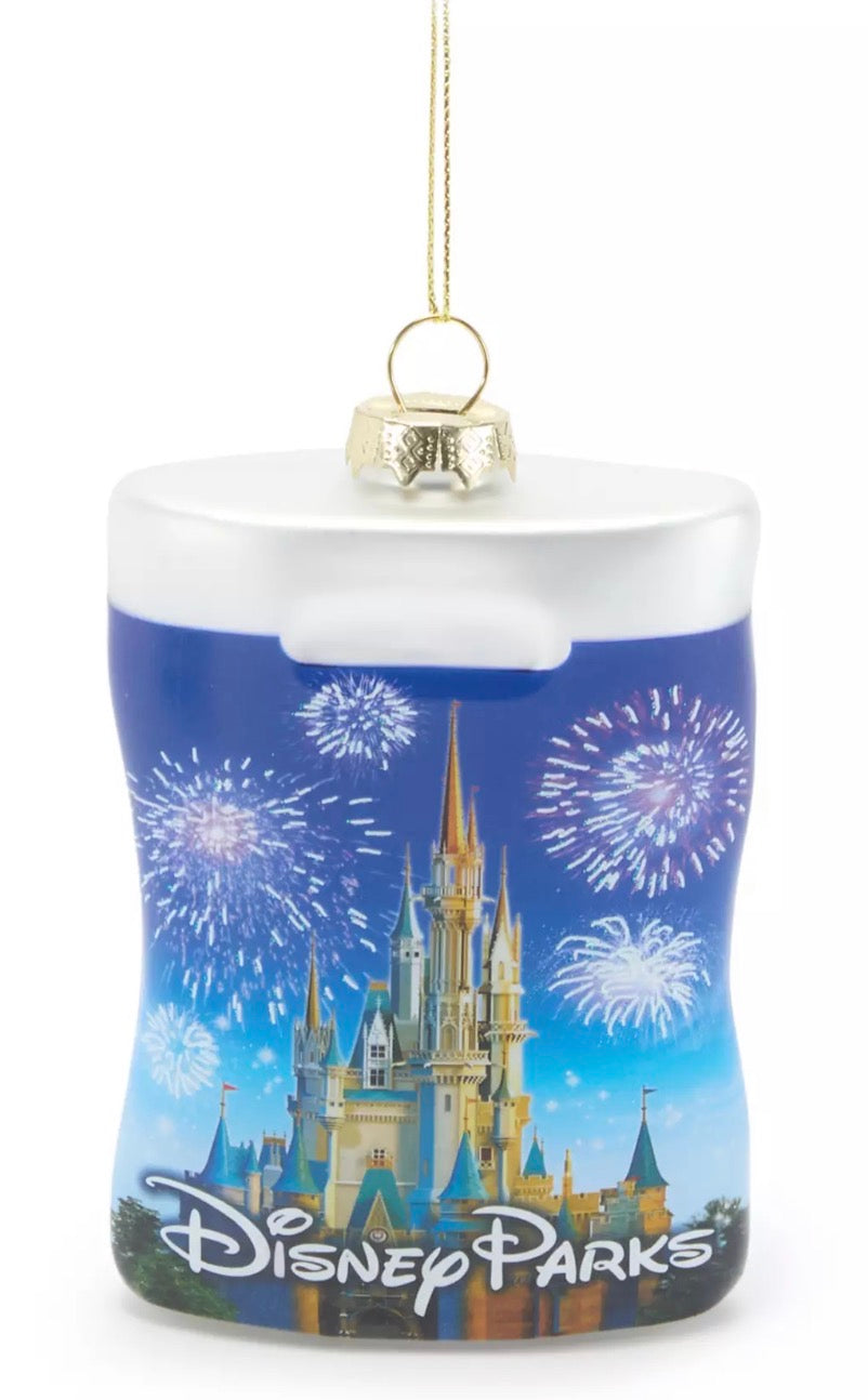 Disney Parks Shopping Bag Glass Ornament - FRAGILE