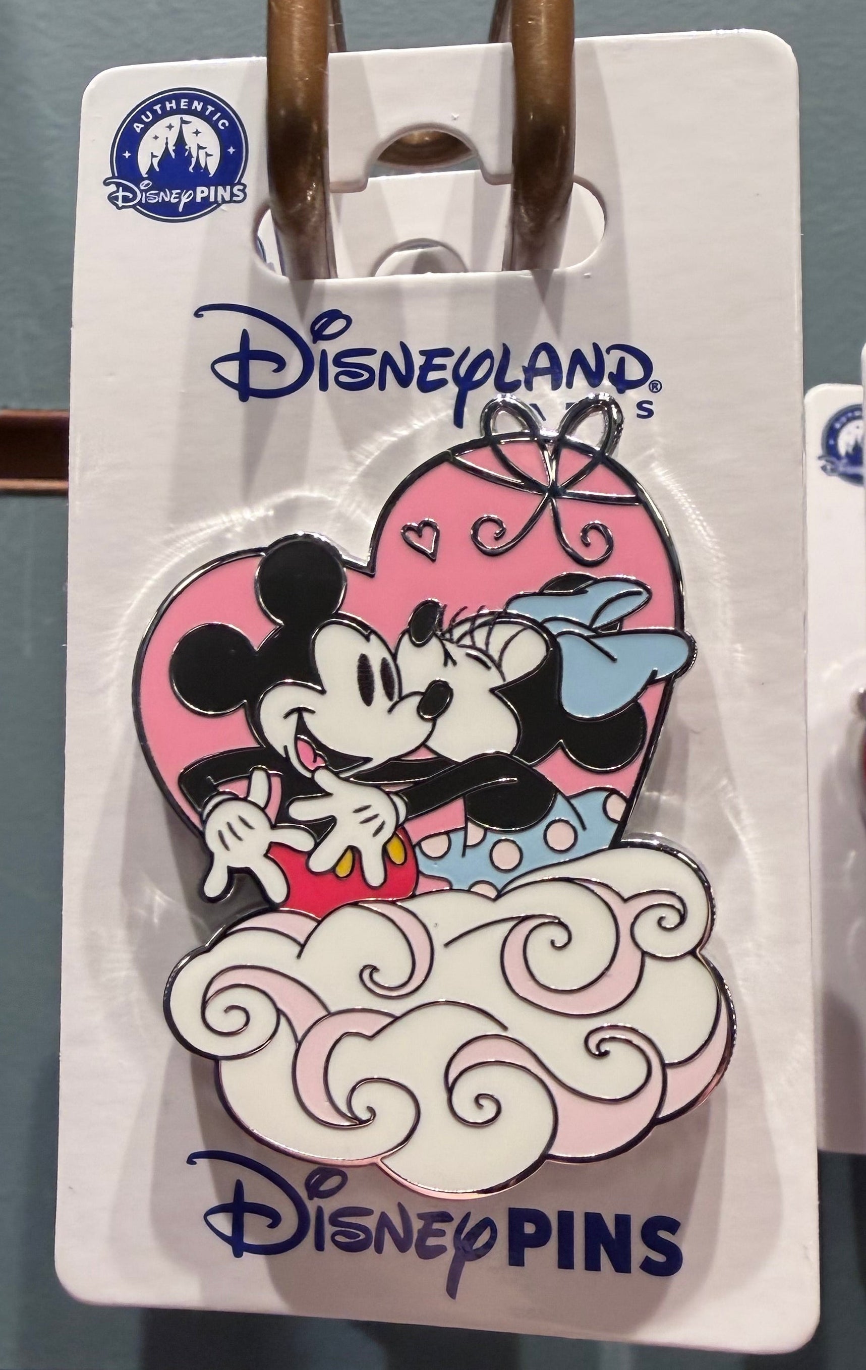 Mickey & Minnie Heart Pin