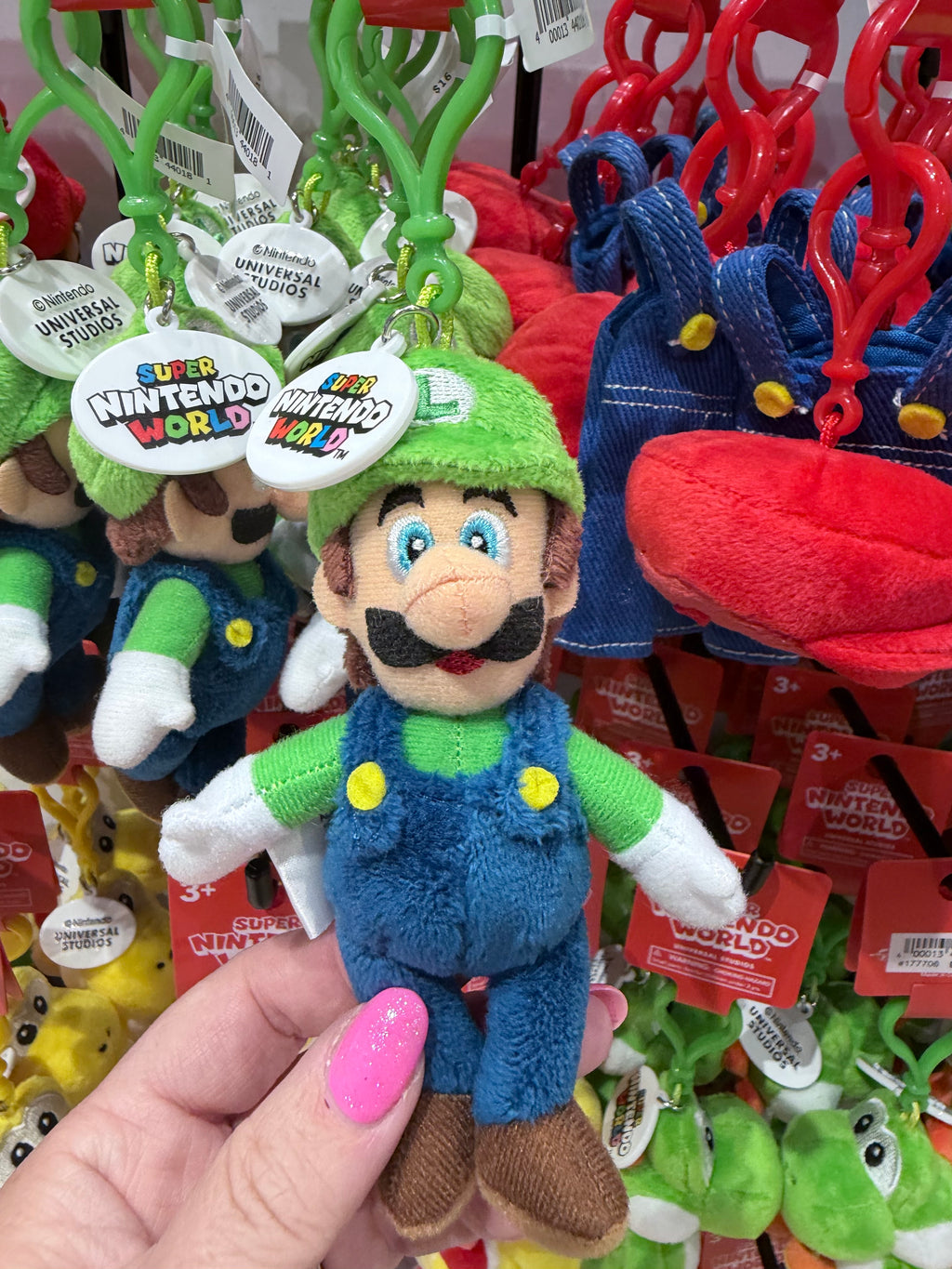 Super Nintendo World Plush Keychain