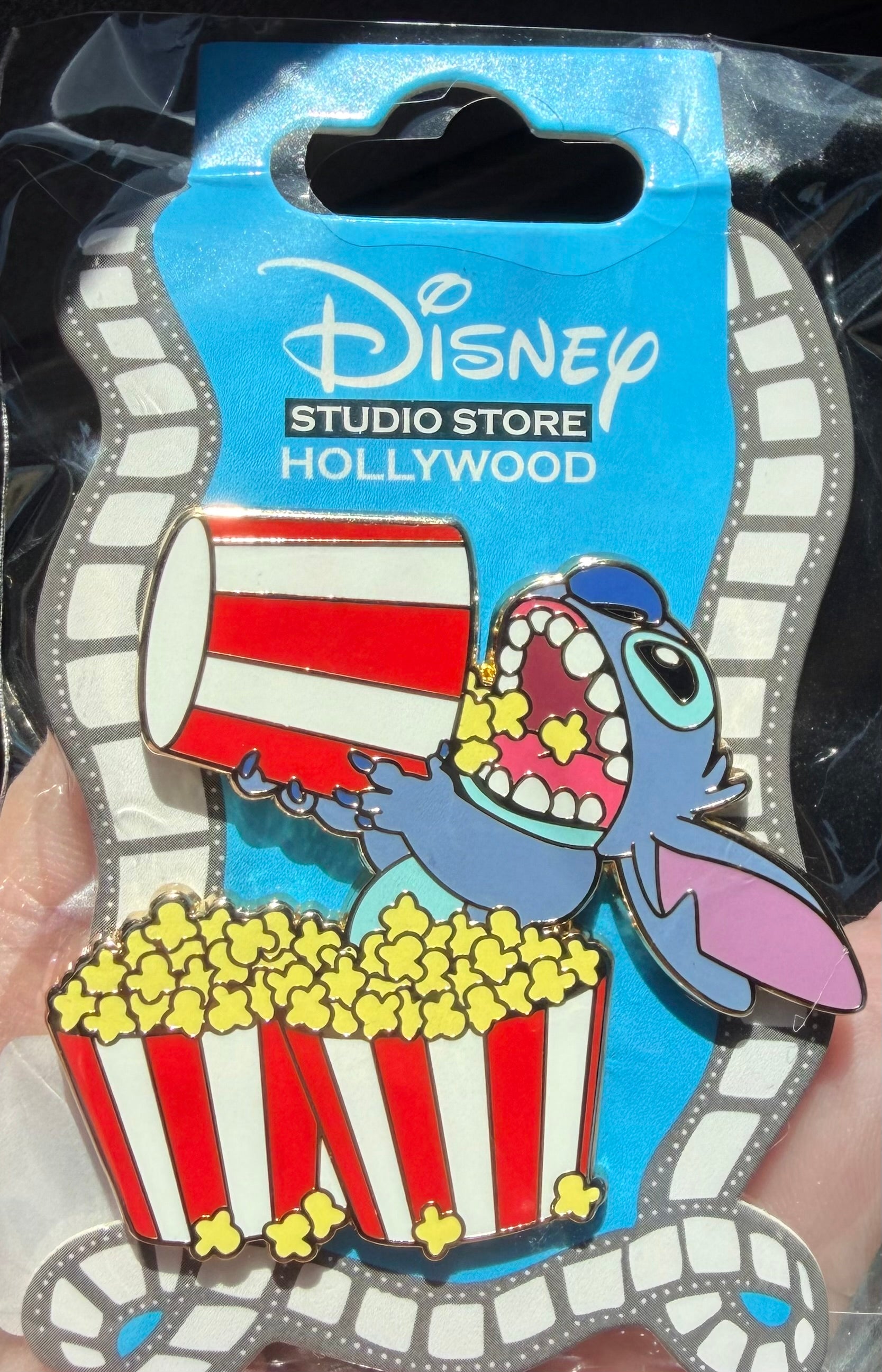 Disney Studio Store Hollywood Stitch Popcorn Pin