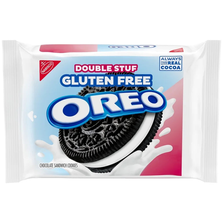OREO Double Stuf Gluten Free Chocolate Sandwich Cookies, 12.47 oz Packs