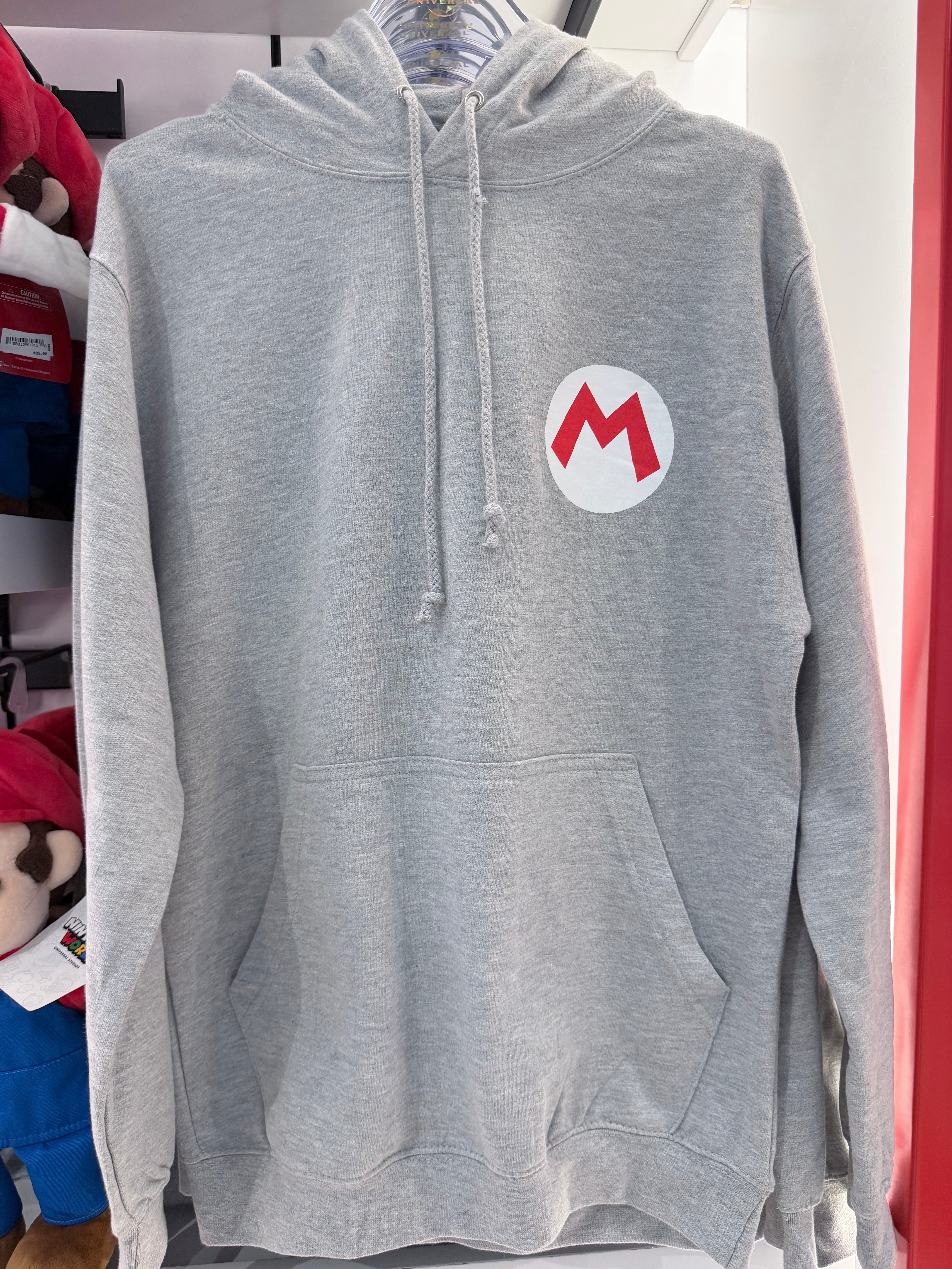 Mario Grey Hoodie