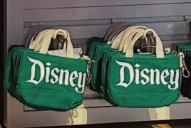 Disneyland Logo Mania Mini Tote Bag Keychain
