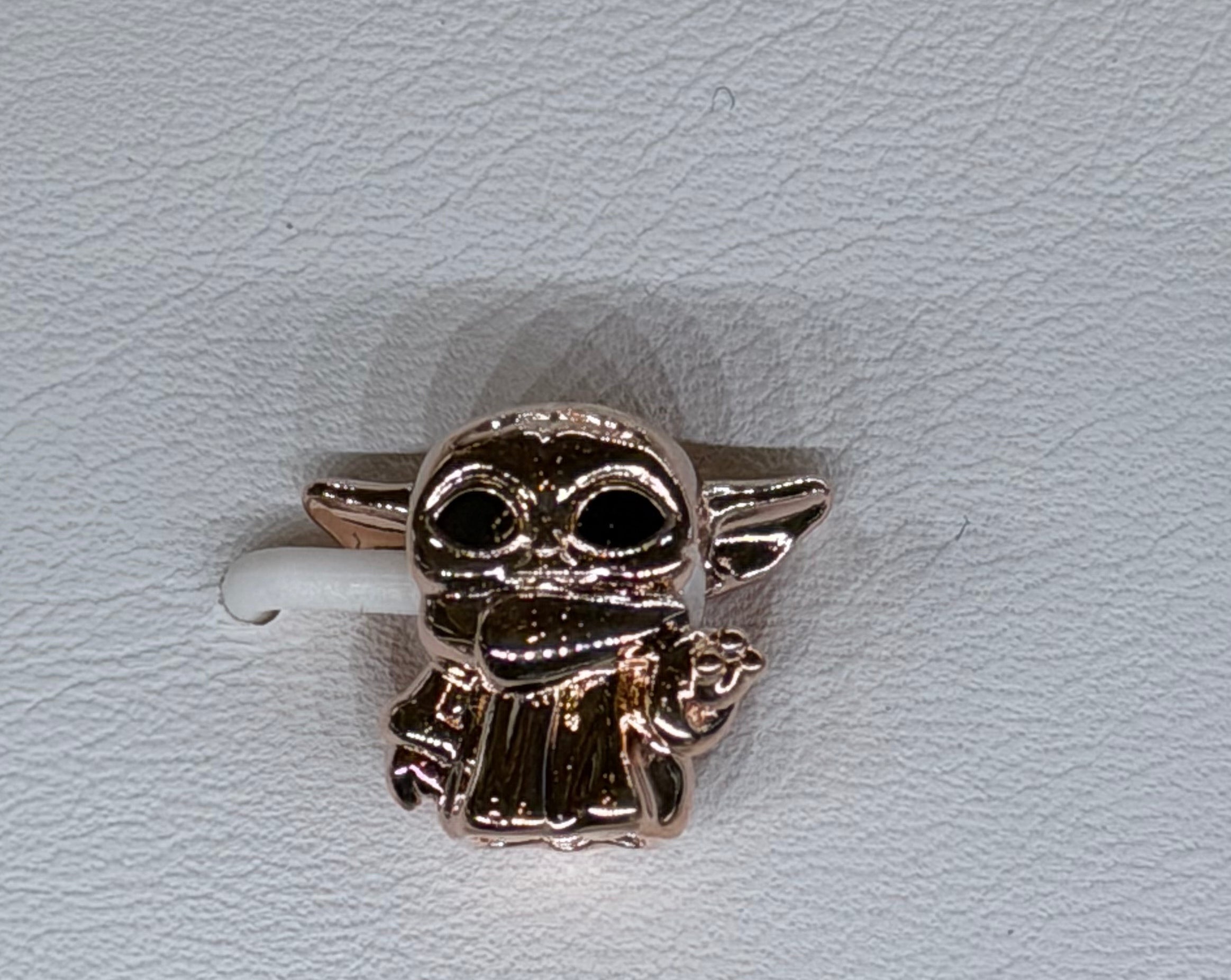 Pandora Disney Parks Grogu 14k Rose Gold Plated Charm