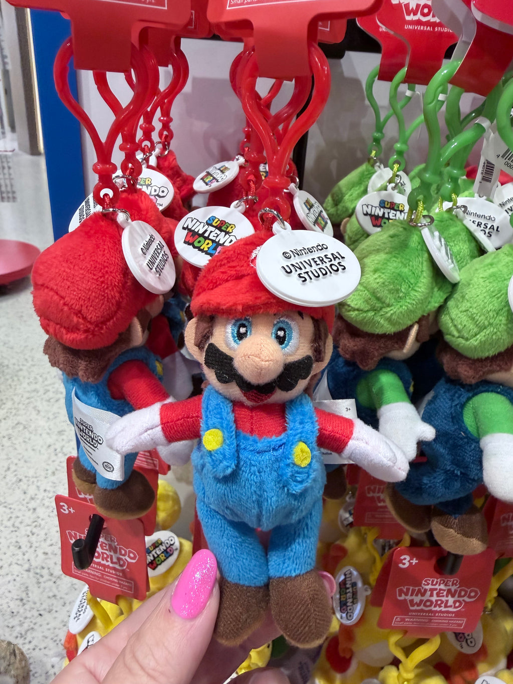 Super Nintendo World Plush Keychain