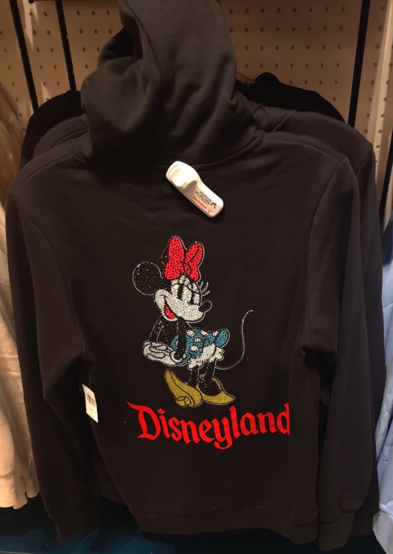 Disneyland Minnie Mouse Rhinestone Hoodie