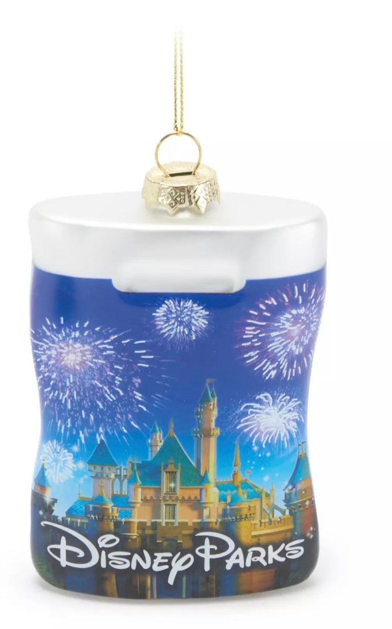 Disney Parks Shopping Bag Glass Ornament - FRAGILE