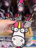 Fluffy Unicorn Retractable Card Holder