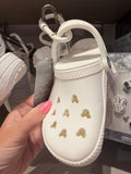 Croc Bag Charm White Keyring