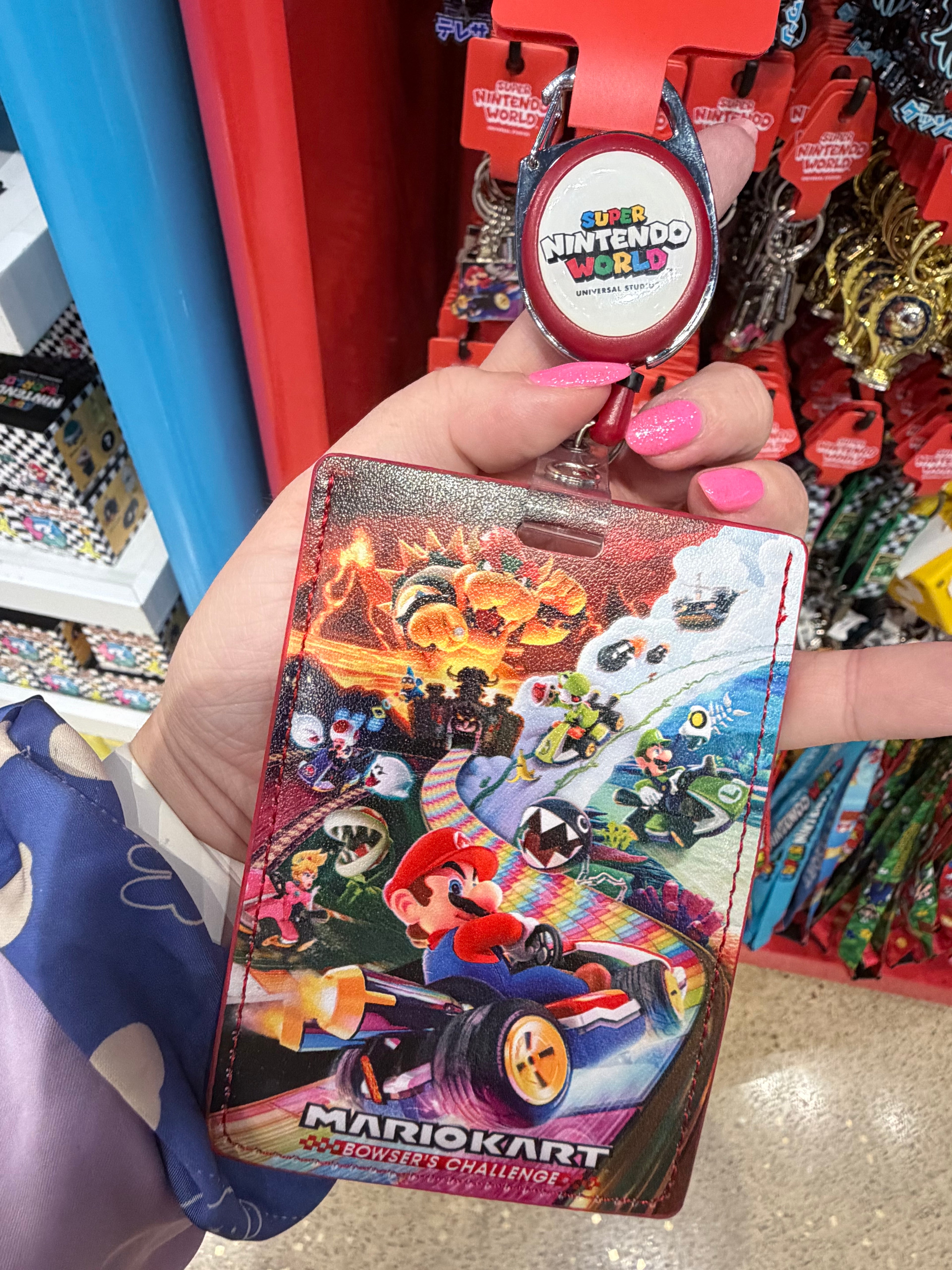 Super Nintendo World Retractable Card Holder
