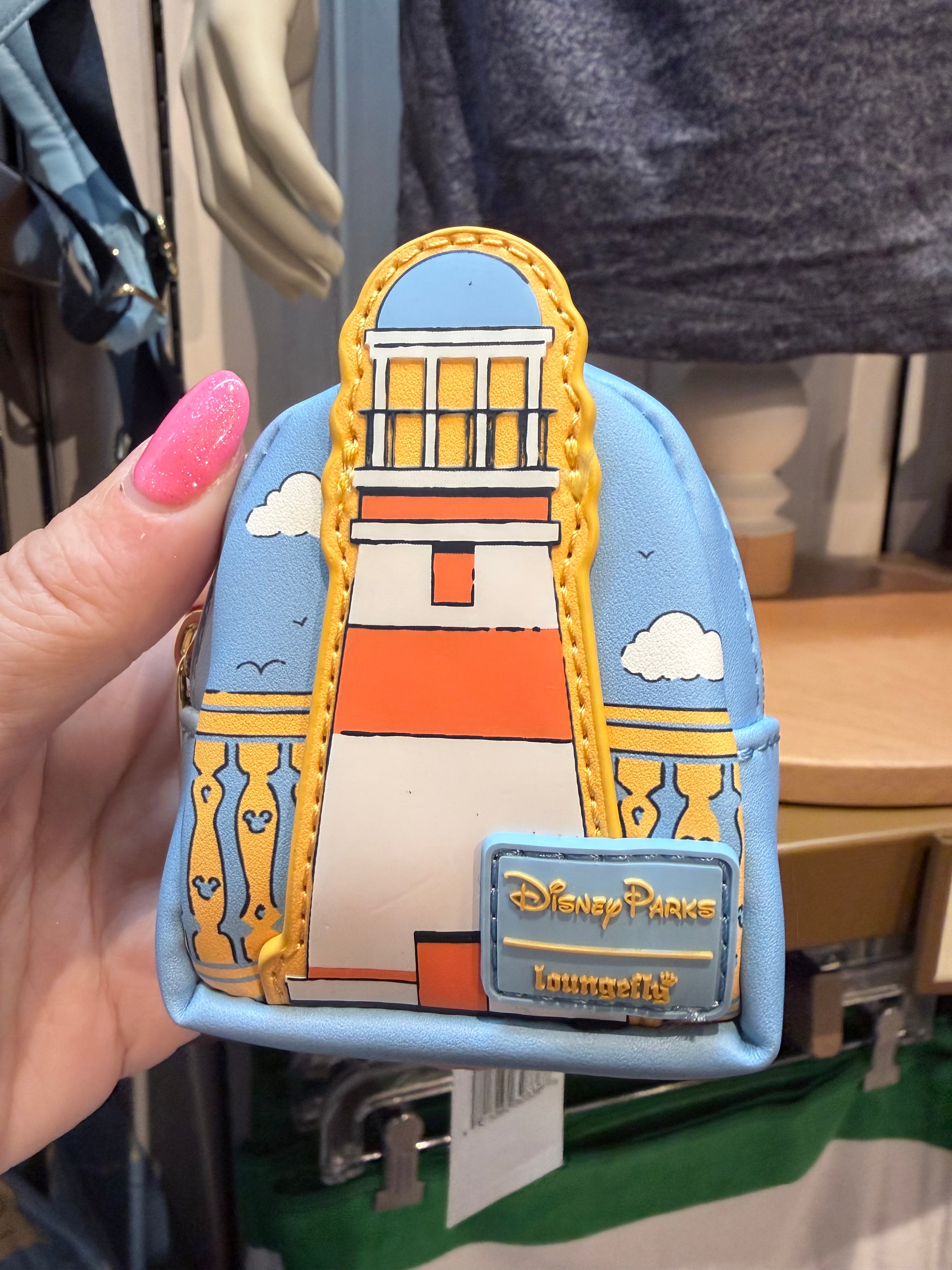 Disney Parks Old Key West Loungefly Mini Backpack Key Chain