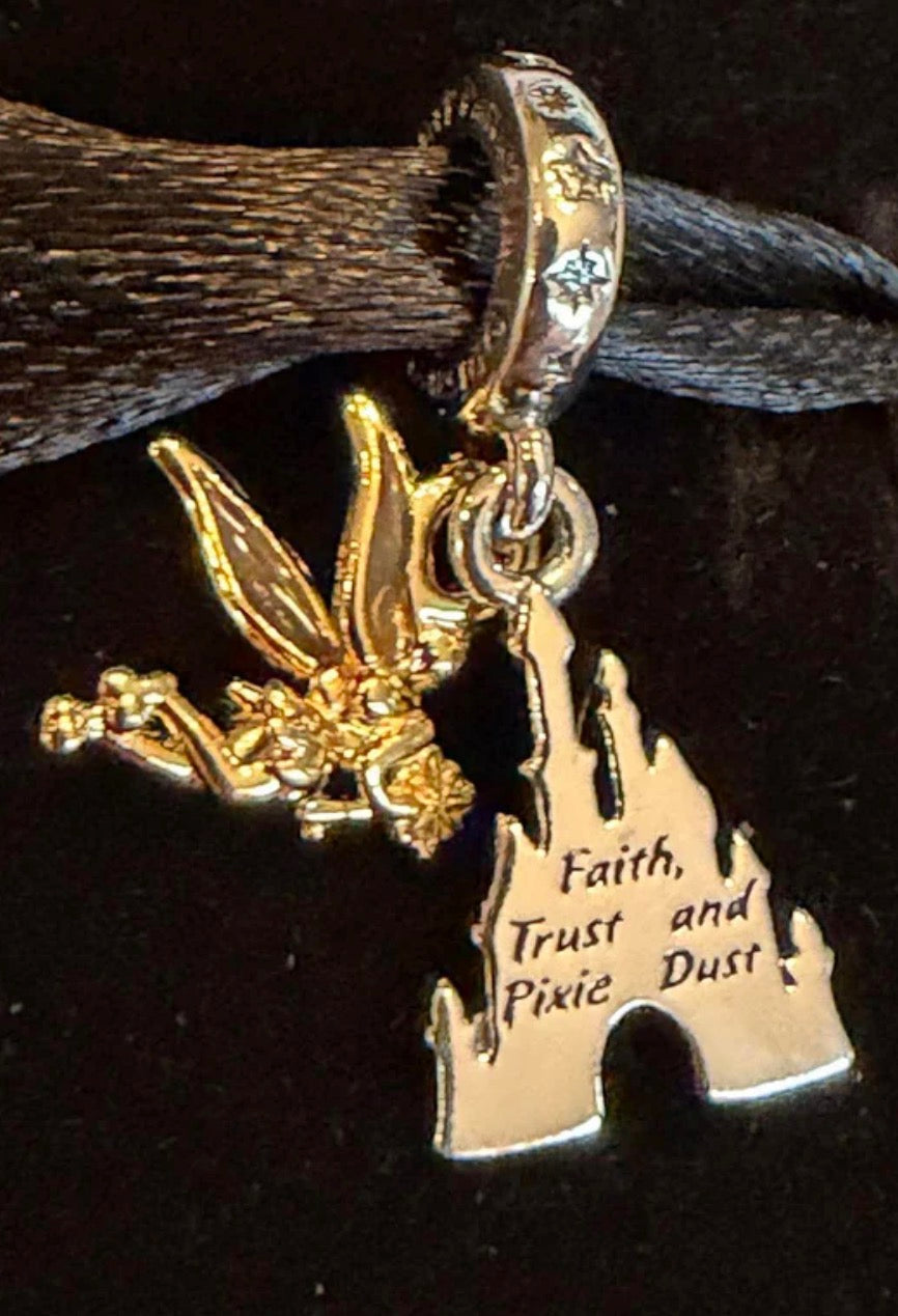 Pandora Disney Parks Tinker Bell Fantasyland Castle Double Dangle Charm Exclusive 2026