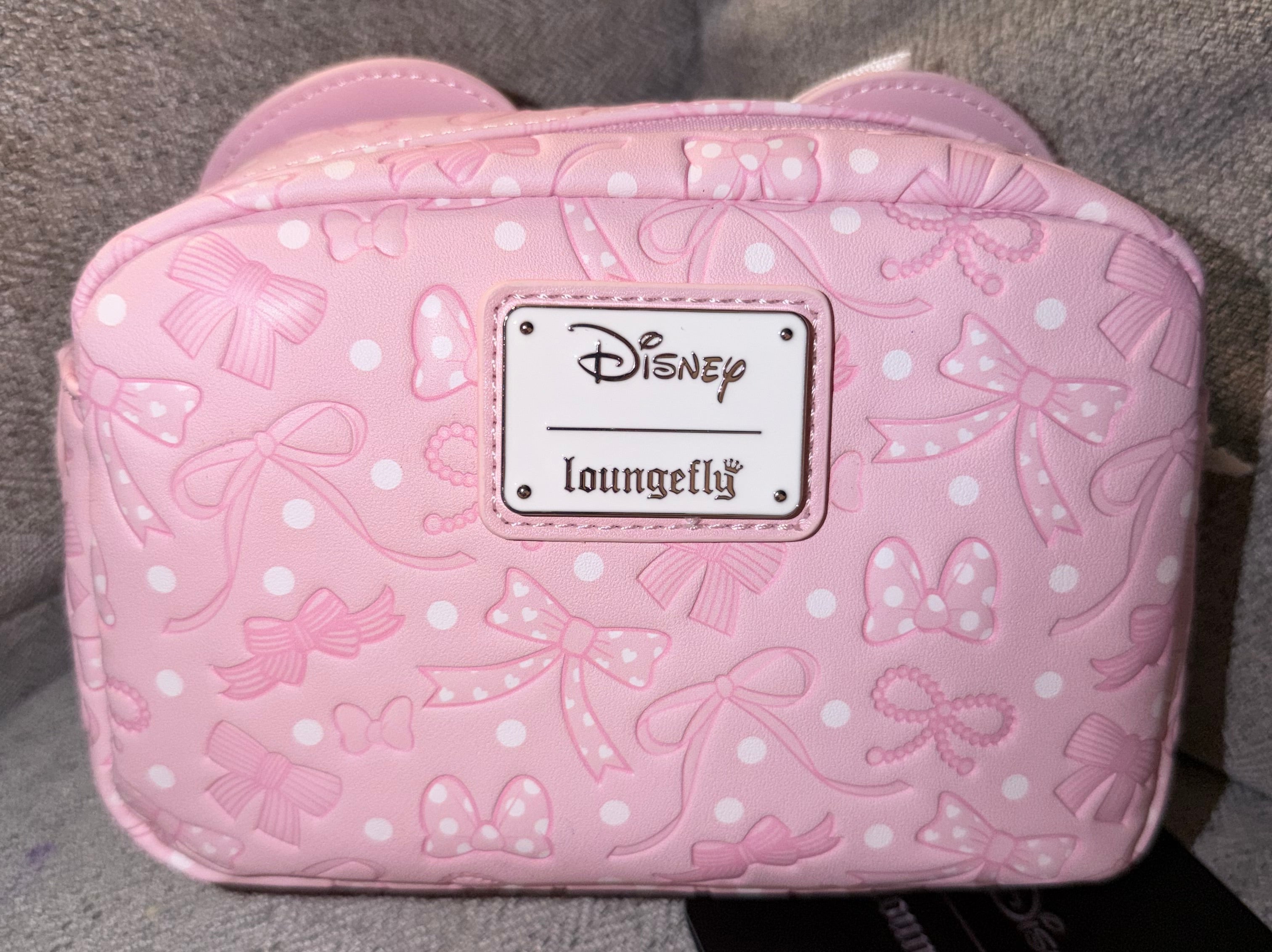 Loungefly Disney Minnie Mouse Pink Bows Cosmetic Bag