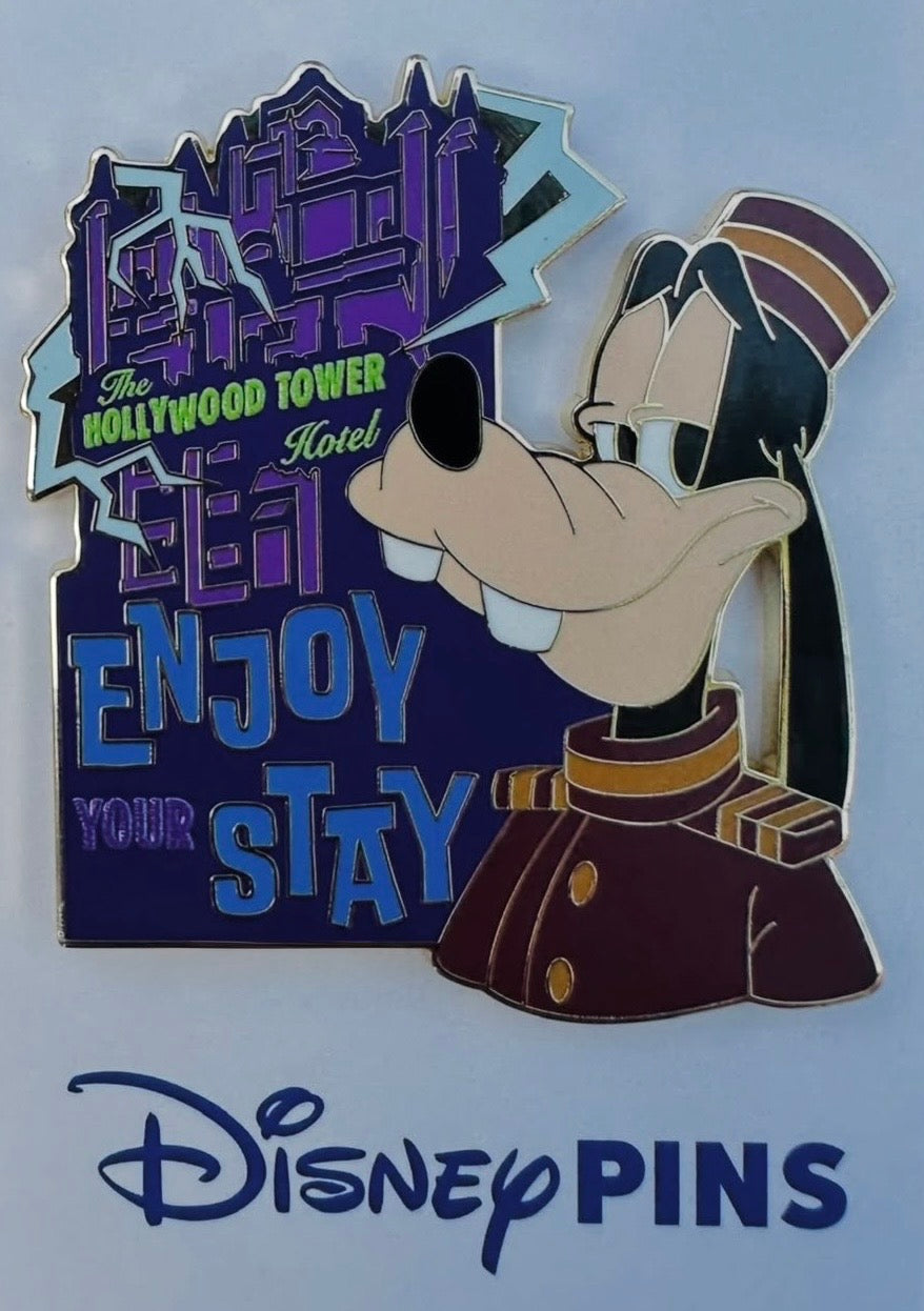 Hollywood Tower Of Terror Goofy Pin