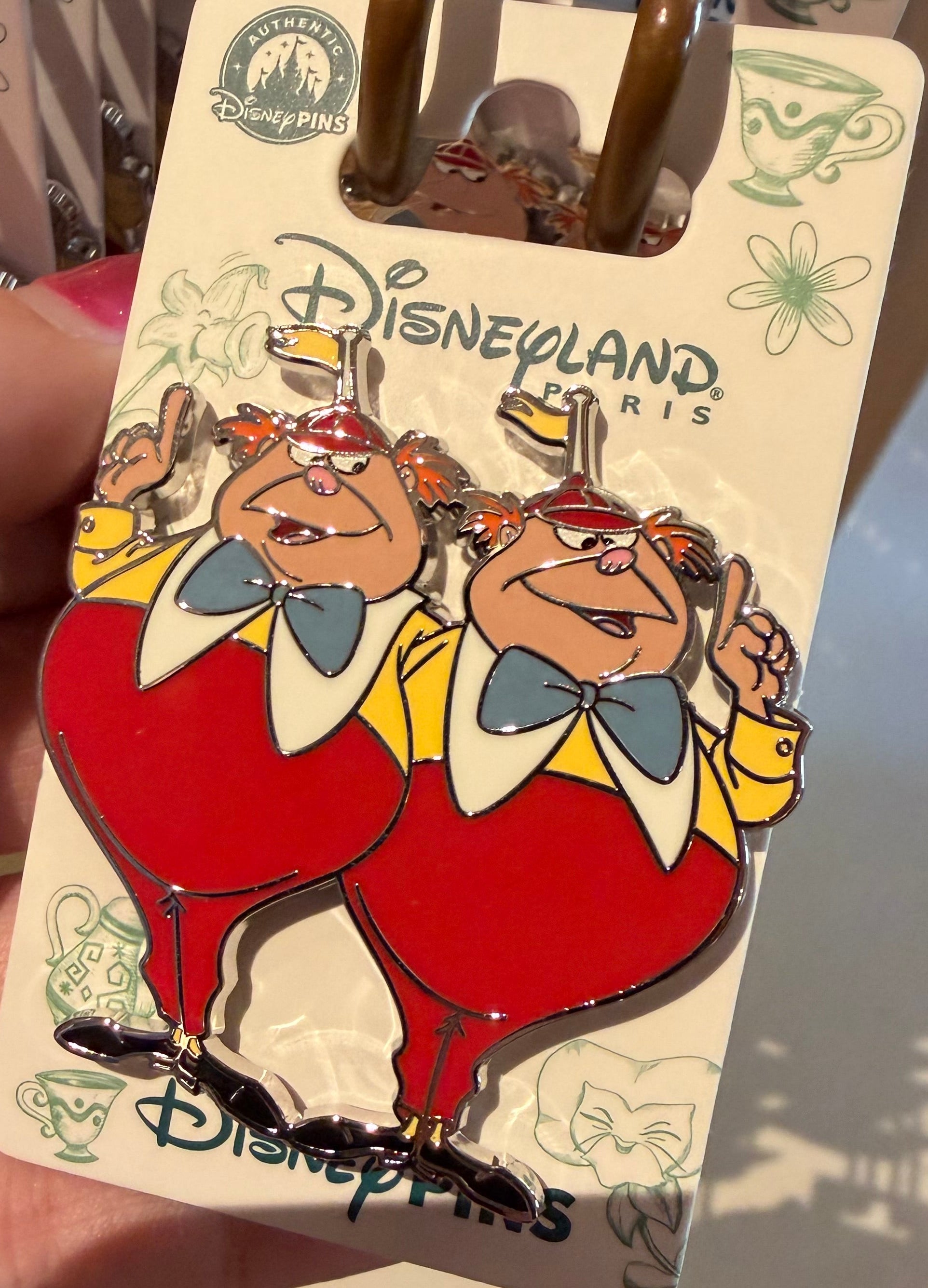 Tweedledee & Tweedledum Pin