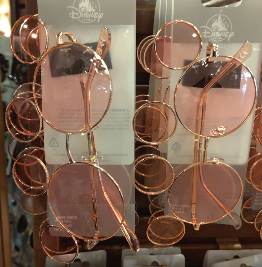 Mickey Head Ear Sunglasses Pink, Black Mirror and Smoke