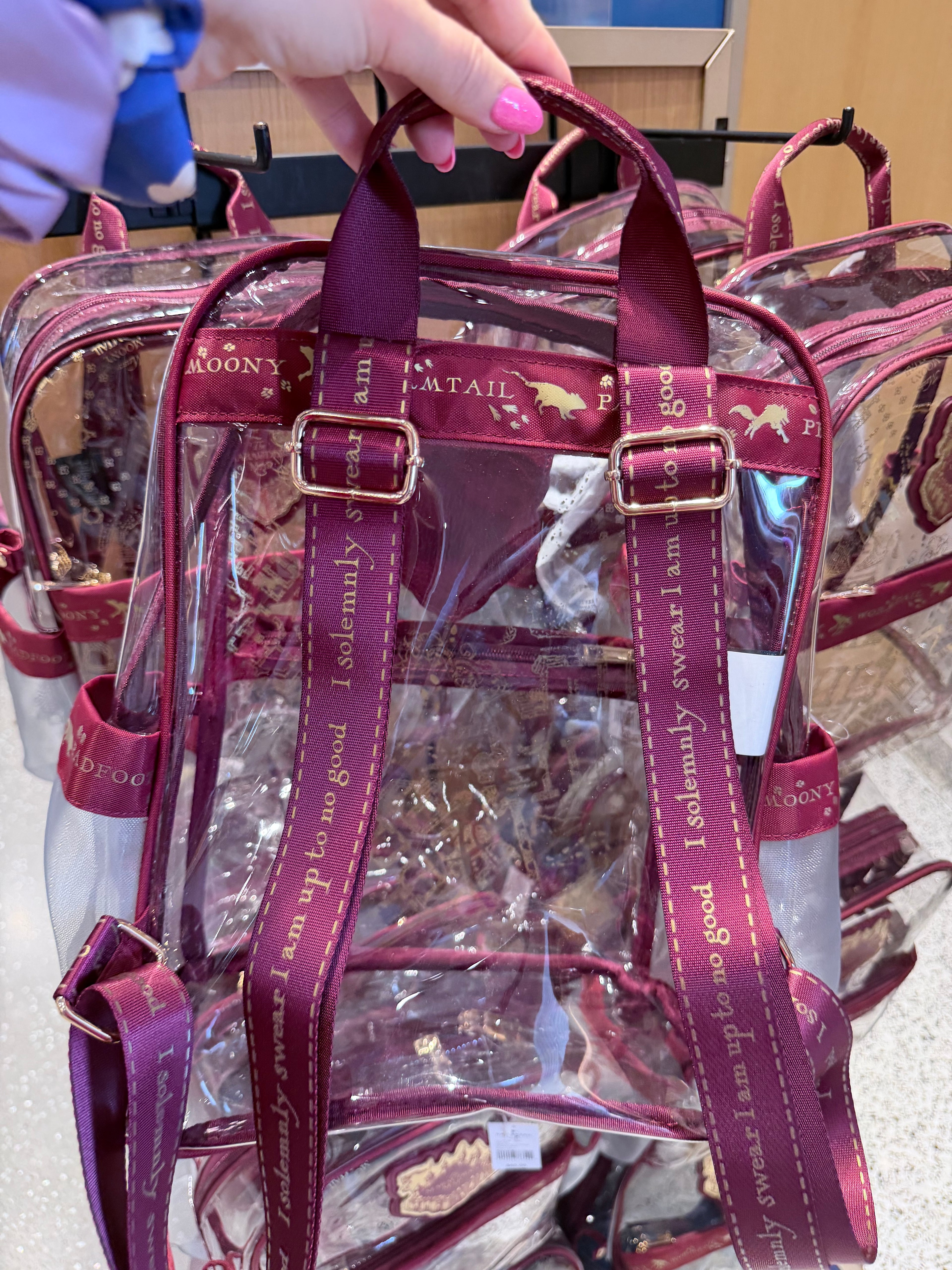 Harry Potter The Marauder’s Map Clear Backpack